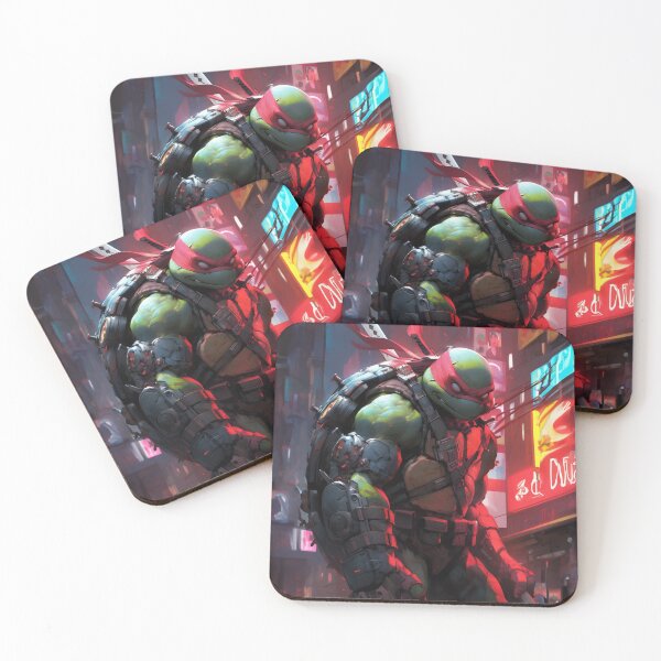 Aperçu de l'œuvre Raph la tortue cyberpunk mutante créée et vendue par CGGallery.
