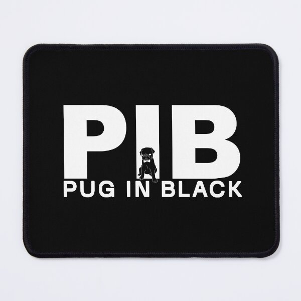 Item preview, Pug in Black - Hilarious Parody Tee designed and sold by Fun Funky Designs.