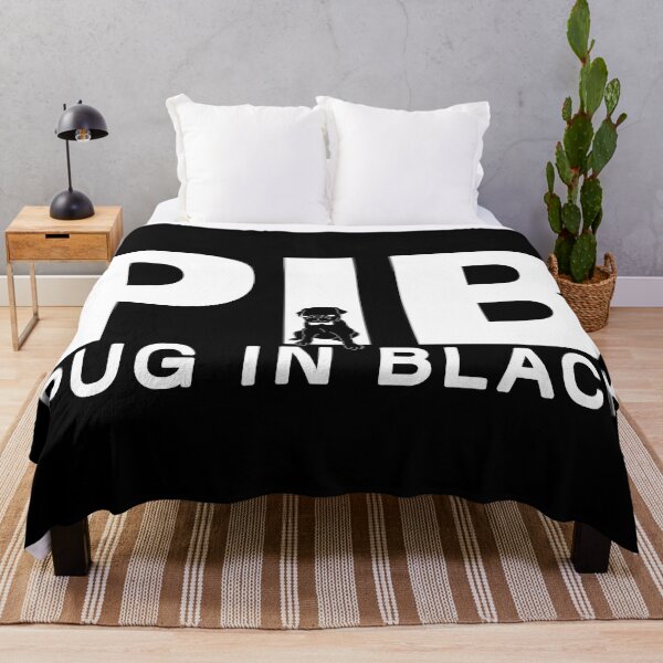Item preview, Pug in Black - Hilarious Parody Tee designed and sold by Fun Funky Designs.