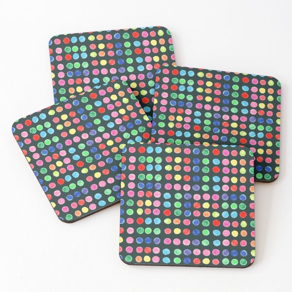 Item preview, Colorful balls on black, dots, colorful dots on black designed and sold by by Mònica Roca.