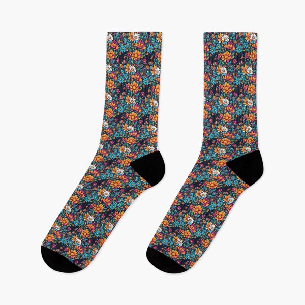 Item preview, Vibrant flowers seamless pattern retro vintage 80s design designed and sold by BorgSpareParts.