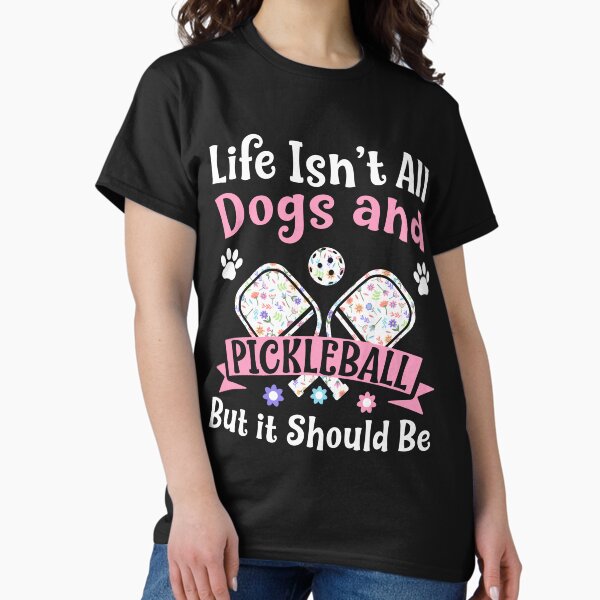 Item preview, Womens Dogs and Pickleball Funny Pickleball Player designed and sold by BlueBerry-Pengu.