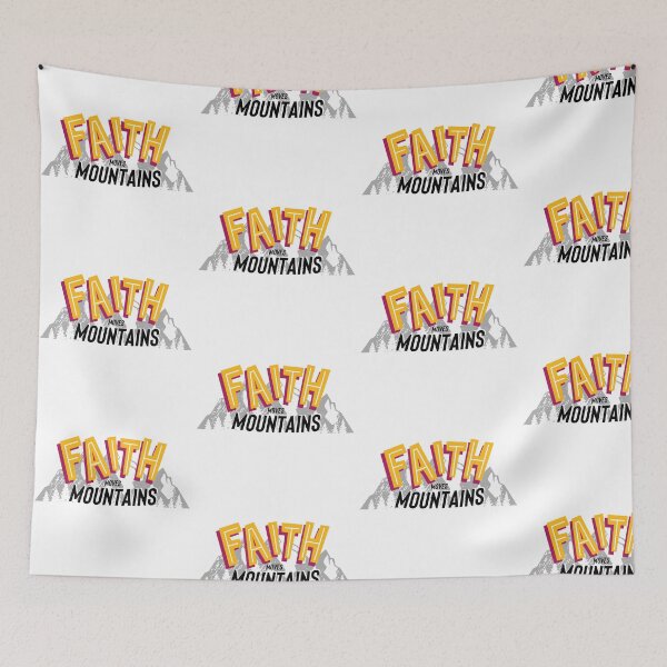 Item preview, Faith Moves Mountains - Quote Artwork designed and sold by clapin123.