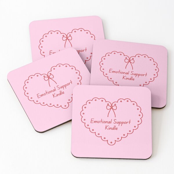 Item preview, emotional support kindle heart bow designed and sold by catdiasart.