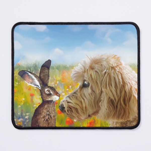 Item preview, Cockerpoo: Hare and Hound ‘Hello’ designed and sold by ArtandBeauty-UK.