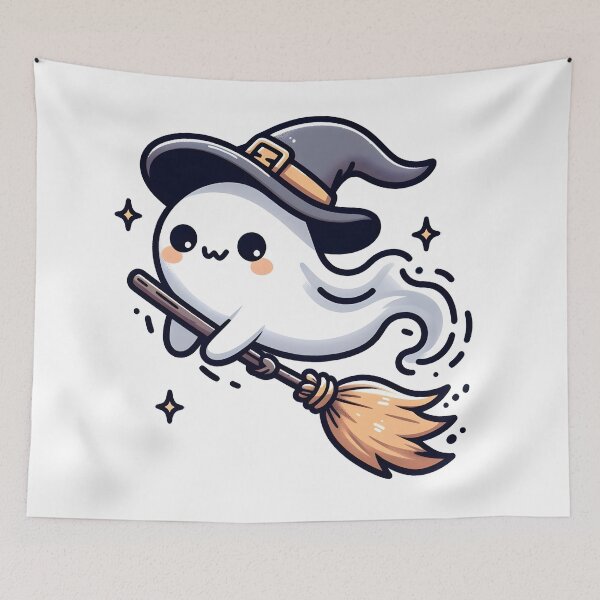 Item preview, Kawaii Breezy Lich With Witch Hat designed and sold by CanvasCutie.