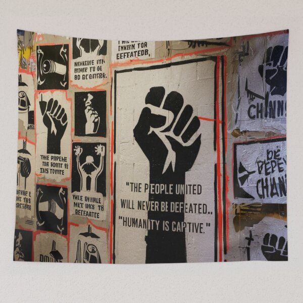 Item preview, Humanity Stencil Graffiti designed and sold by Bomax121.