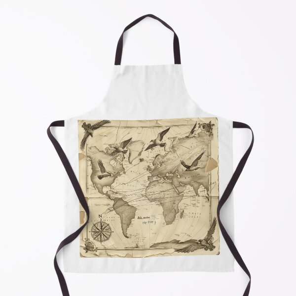 Item preview, Migratory Patterns Vintage Map designed and sold by palmyst.