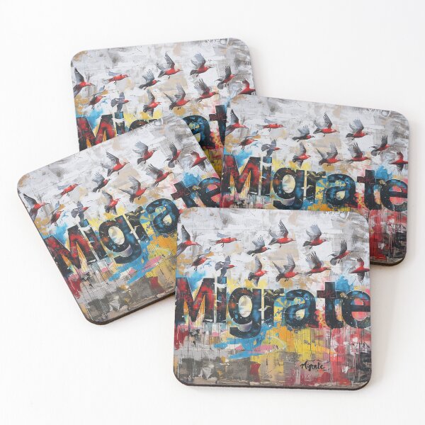 Item preview, Migratory Birds Urban Mural designed and sold by palmyst.