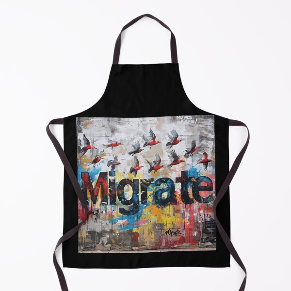 Item preview, Migratory Birds Urban Mural designed and sold by palmyst.