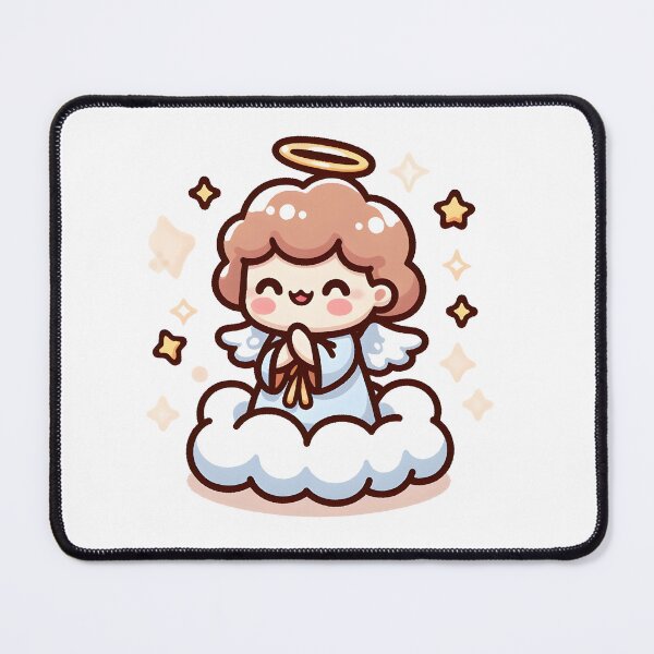 Item preview, Kawaii Giggly Angel With Angelic Robe designed and sold by CanvasCutie.