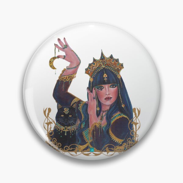 Item preview, Dark Bastet Egyptian goddess art by Renee L Lavoie designed and sold by Renee Lavoie.