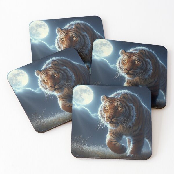 Item preview, Tiger moonlight path designed and sold by Cerberus-Art.