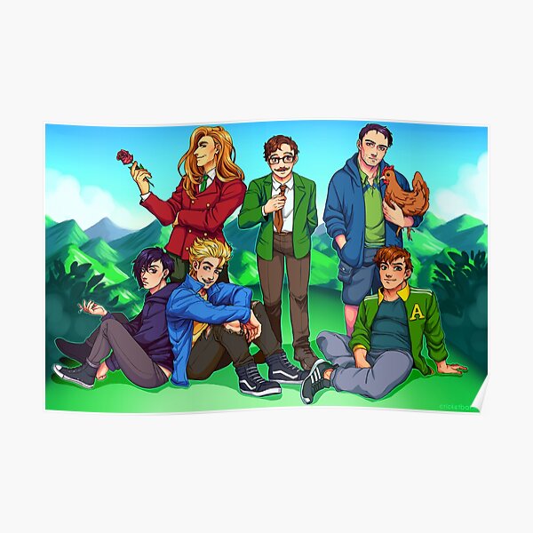 Stardew Valley Guys Poster