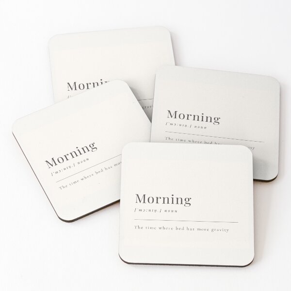 Item preview, Funny Aesthetic Dictionary Definition of 'Morning' designed and sold by CreativeCanvas6.