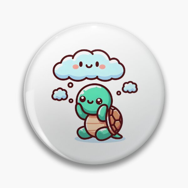 Item preview, Kawaii Turtle With Cloud designed and sold by CanvasCutie.