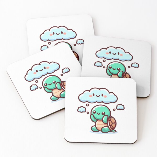 Item preview, Kawaii Turtle With Cloud designed and sold by CanvasCutie.