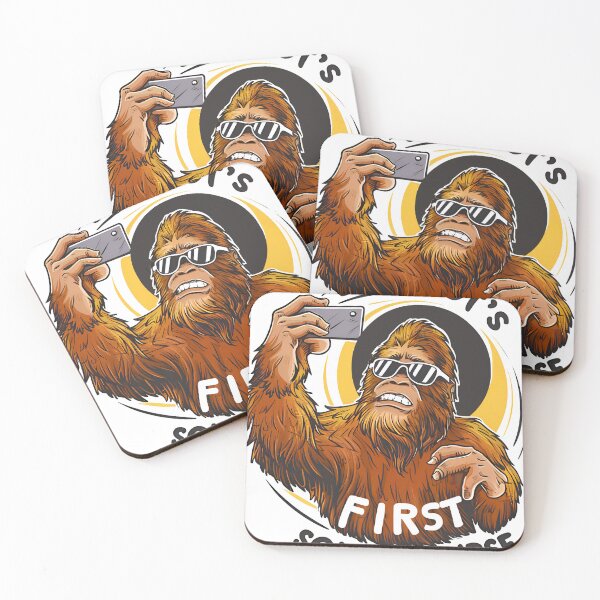 Item preview, Bigfoot's First Solar Eclipse - solar eclipse Wisconsin designed and sold by BobaTeeStore.