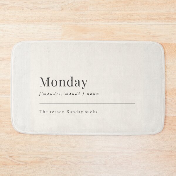 Item preview, Funny Aesthetic Dictionary Definition of 'Monday' designed and sold by CreativeCanvas6.