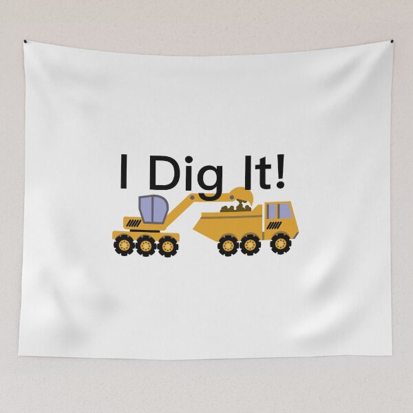 Item preview, I Dig It Design, with black lettering designed and sold by VelvetRoom.