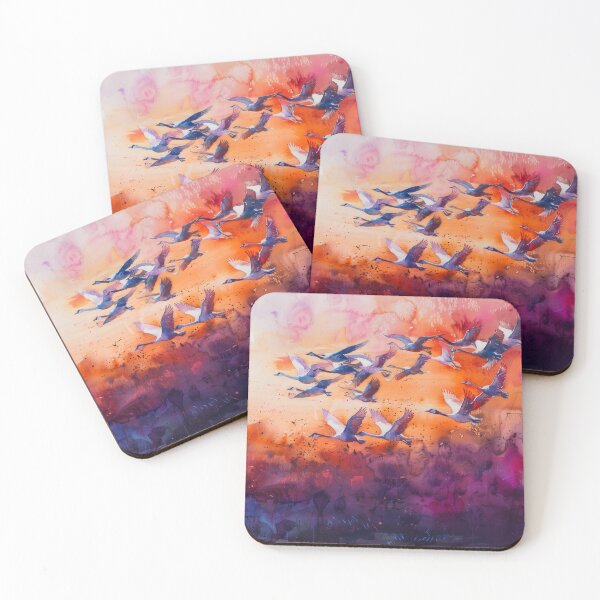 Item preview, Sunset Flight Watercolor Symphony designed and sold by palmyst.