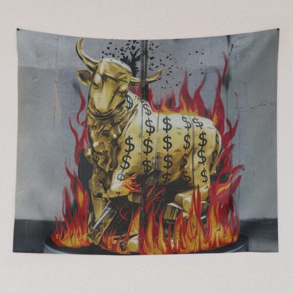Item preview, Golden Lamb Stencil Graffiti designed and sold by Bomax121.
