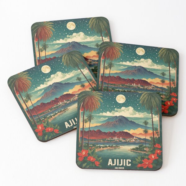 Item preview, Ajijic Jalisco Starry Night Mexico Vintage Travel Tourism designed and sold by TravelersGems.