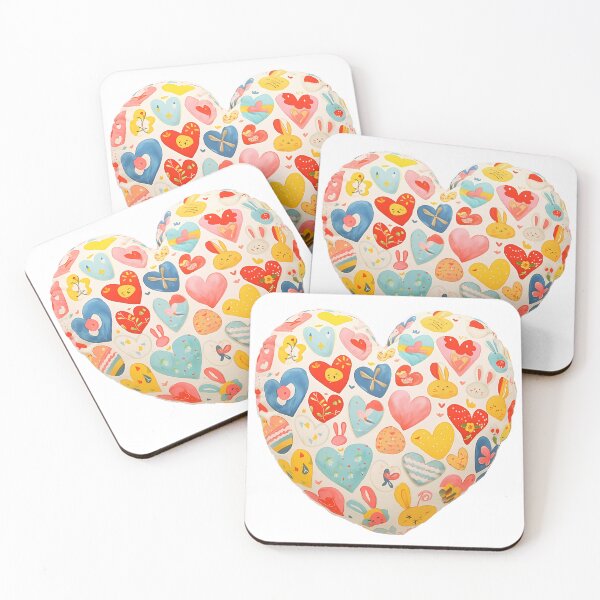 Item preview, Colorful Easter Rabbit Heart  designed and sold by RoadMail.