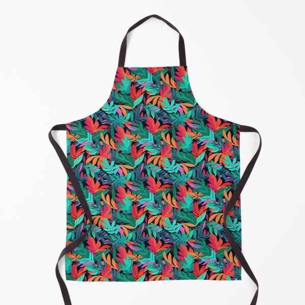 Item preview, Tropical leaves summer vibe green red designed and sold by Alessandro Remo Mazzoni Remotextiles.