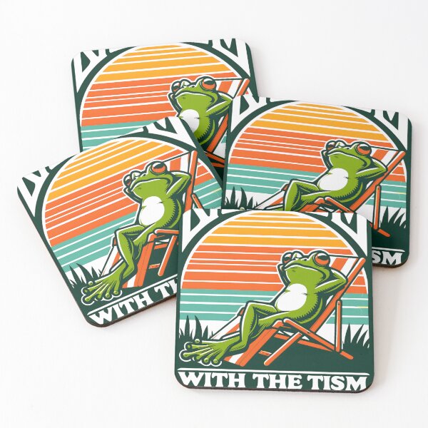 Item preview, Rizz Em With The Tism Funny Tism Frog designed and sold by KitonicTees.