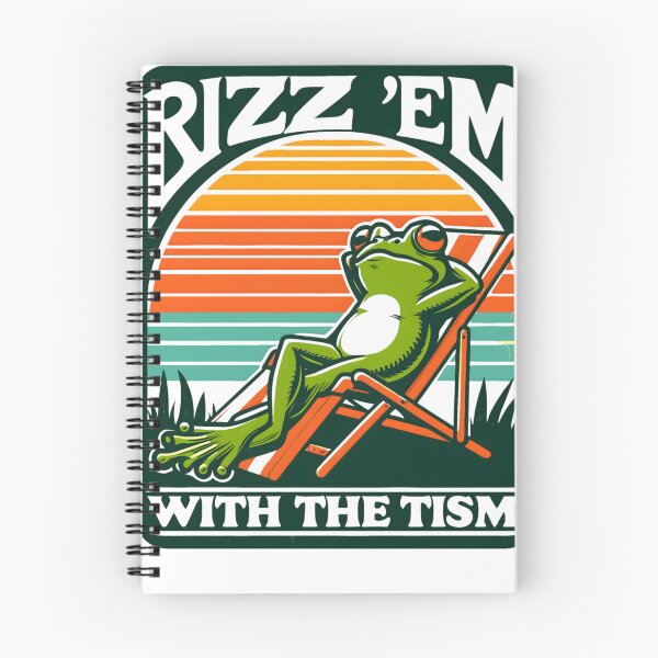Item preview, Rizz Em With The Tism Funny Tism Frog designed and sold by KitonicTees.