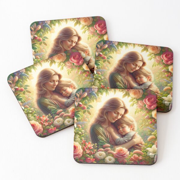 Item preview, Maternal love in a sea of flowers designed and sold by Cerberus-Art.