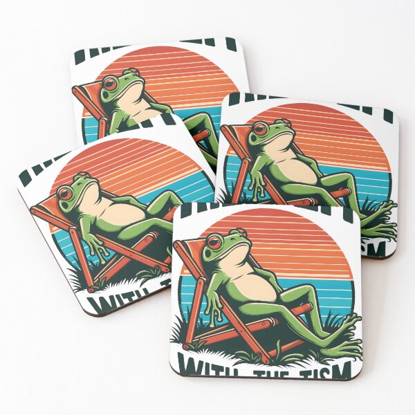 Item preview, Rizz Em With The Tism Funny Tism Frog designed and sold by KitonicTees.