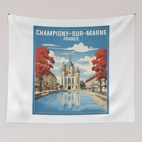 Item preview, Champigny Sur Marne France Vintage Travel Tourism  designed and sold by TravelersGems.