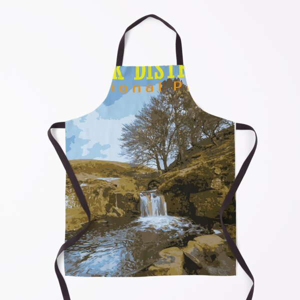 Item preview, Retro travel poster Three Shire Heads, Peak District. designed and sold by RobThorley.