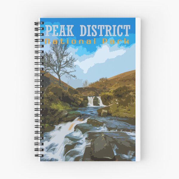 Item preview, Retro travel poster Three Shire Heads, Peak District. designed and sold by RobThorley.
