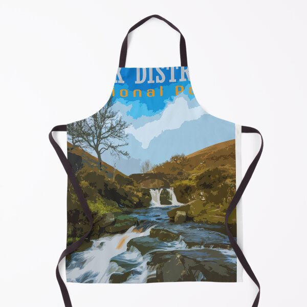 Item preview, Retro travel poster Three Shire Heads, Peak District. designed and sold by RobThorley.