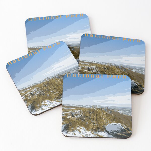 Item preview, Retro travel poster The Roaches, Peak District, UK. designed and sold by RobThorley.