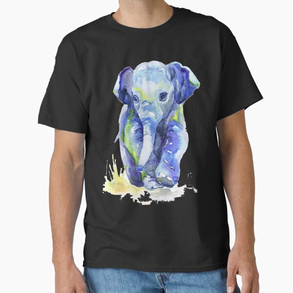 Vista previa del artículo con la obra «Bebé elefante azul», diseñado y vendido por PragmaticFalcon.