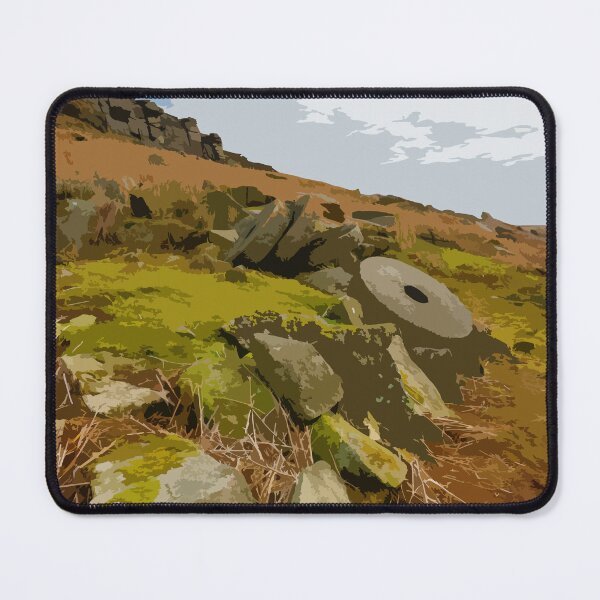 Item preview, Retro travel poster Stanage Edge, Peak District, UK. designed and sold by RobThorley.