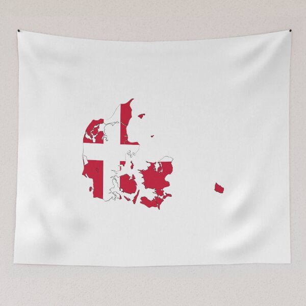 Item preview, Danish Flag Waves in Artistic Glory designed and sold by Places On Earth.