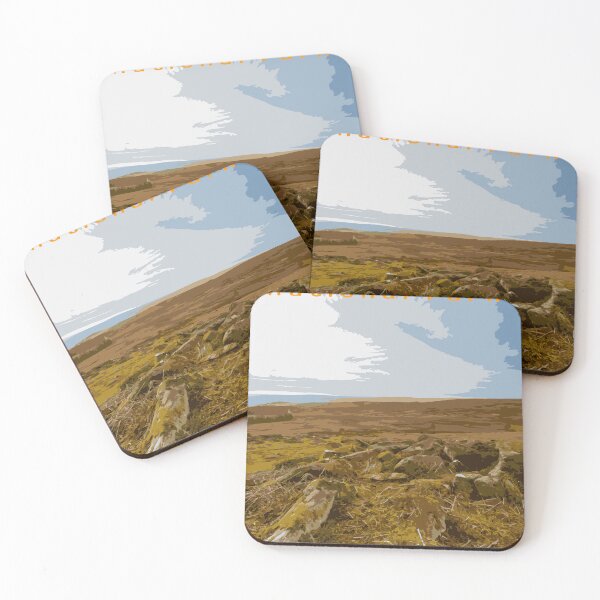 Item preview, Retro travel poster Stanage Edge, Peak District, UK. designed and sold by RobThorley.