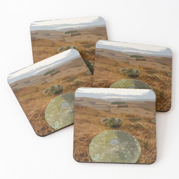Item preview, Retro travel poster Stanage Edge, Peak District, UK. designed and sold by RobThorley.