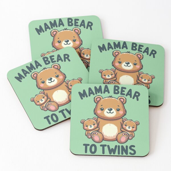 Item preview, Mama Bear to twins designed and sold by Vkinsify.