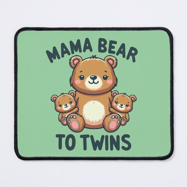 Item preview, Mama Bear to twins designed and sold by Vkinsify.