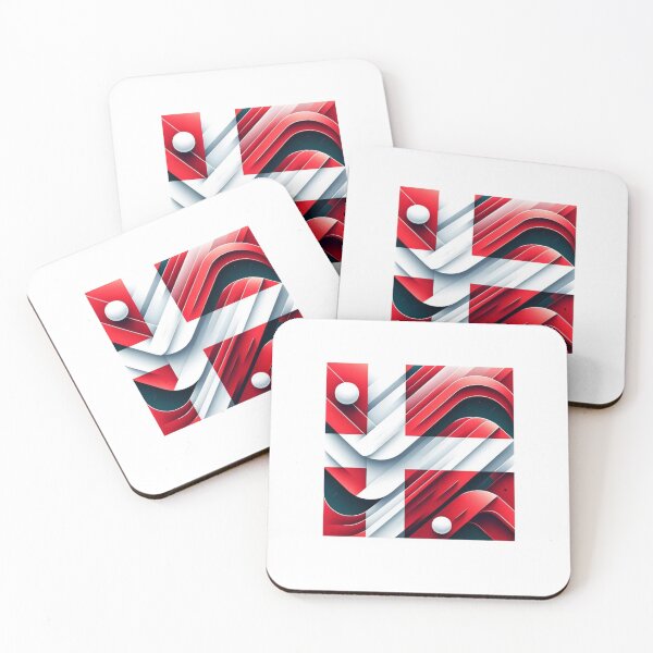 Item preview, Dannebrog Distilled - Minimalist Danish Flag  designed and sold by Places On Earth.