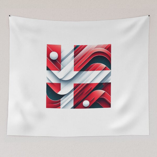 Item preview, Dannebrog Distilled - Minimalist Danish Flag  designed and sold by Places On Earth.