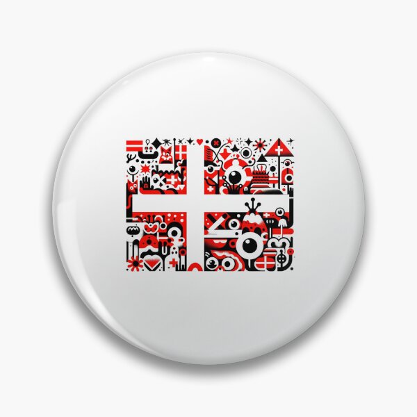 Item preview, Viking Spirit: Dannebrog Reimagined Danish Flag designed and sold by Places On Earth.