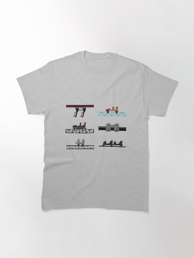 Alternate view of Thorpe Park Coaster Cars Design Classic T-Shirt