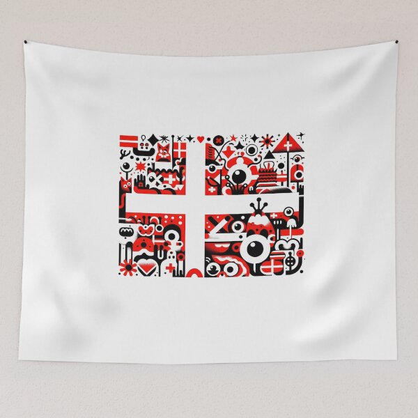 Item preview, Viking Spirit: Dannebrog Reimagined Danish Flag designed and sold by Places On Earth.